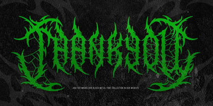 Daemonize Evils Font Poster 13