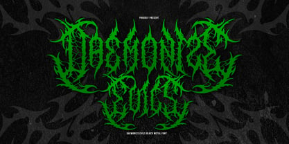 Daemonize Evils Font Poster 1