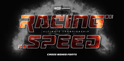 Cross Boxed Font Poster 8