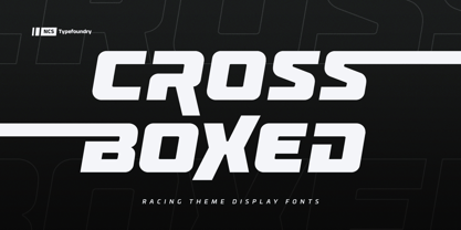 Cross Boxed Font Poster 11