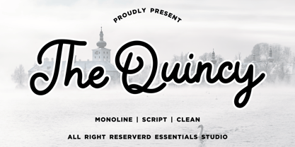 The Quincy Font Poster 1