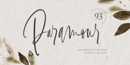Paramour Font Poster 1