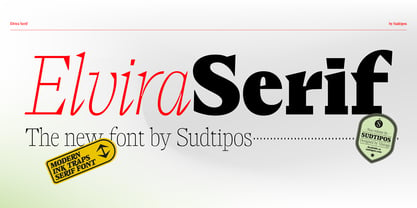 Elvira Serif Font Poster 1