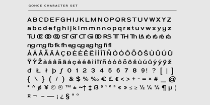 Gonce Font Poster 15