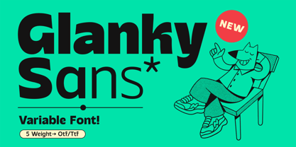 TNSC Glanky Sans Font Poster 1