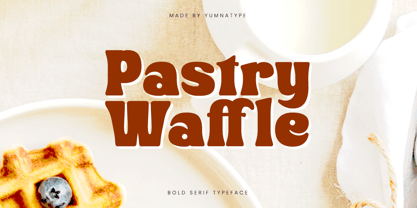 Pastry Waffle Font Poster 1