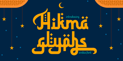 Hikma Glyphs Font Poster 1