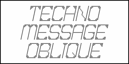 Techno Message JNL Font Poster 4