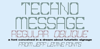 Techno Message JNL Font Poster 1