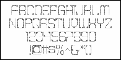 Techno Message JNL Font Poster 3