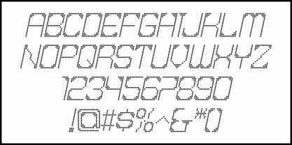 Techno Message JNL Font Poster 5