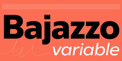 Bajazzo Variable Font Poster 1