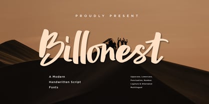 Billonest Font Poster 1