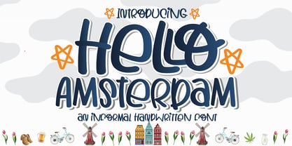 Hello Amsterdam Font Poster 1