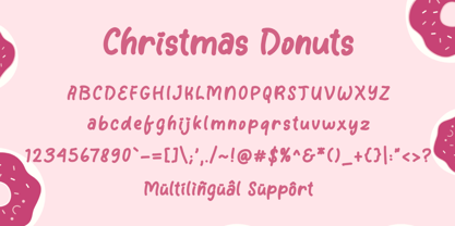 Christmas Donuts Fuente Póster 5