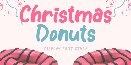 Christmas Donuts Fuente Póster 1