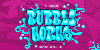 Bubble Horns Font Poster 1