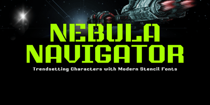 Nebula Navigator Font Poster 1
