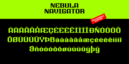 Nebula Navigator Font Poster 14