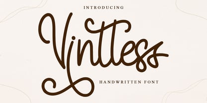 Vintless Font Poster 1