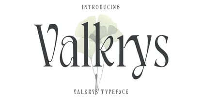 Valkrys Font Poster 1