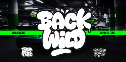 Back Wild Graffiti Font Poster 1