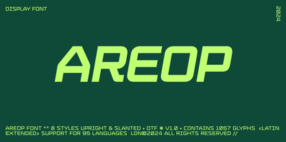 Areop Font Poster 1