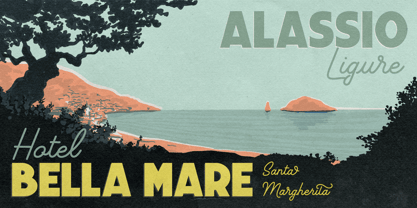 Vintage Travel Font Poster 3