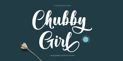 Chubby Girl Font Poster 1