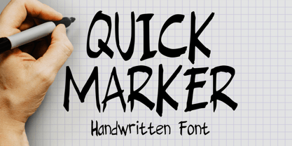 Quick Marker Font Poster 1