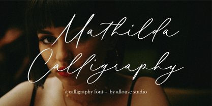 Mathilda Calligraphy Fuente Póster 1