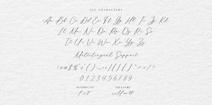 Mathilda Calligraphy Fuente Póster 9