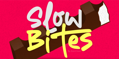 Slow Bites Font Poster 1