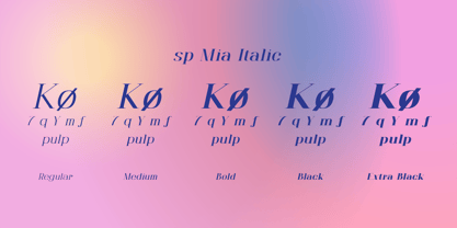 SP Mia Font Poster 8
