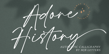 Adore History Font Poster 1