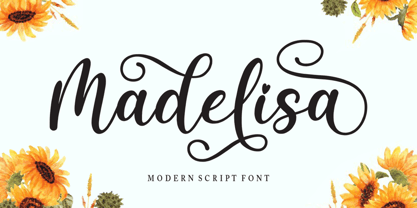 Madelisa Script Font Poster 1