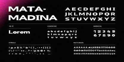 Matamadina Font Poster 3