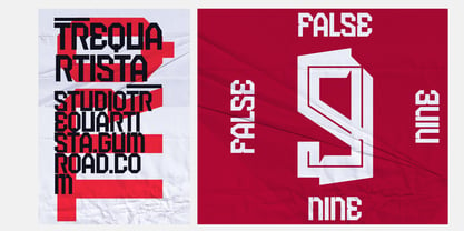 False Nine Font Poster 1