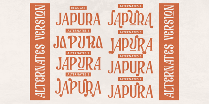 Japura Font Poster 9