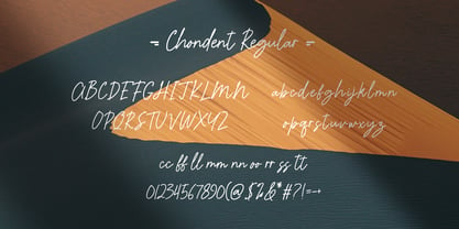 Chondent Font Poster 7