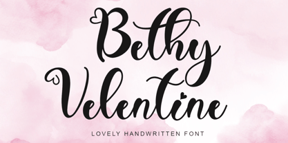 Bethy Valentine Font Poster 1