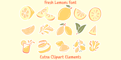 Fresh Lemons Font Poster 8