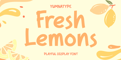 Fresh Lemons Font Poster 1