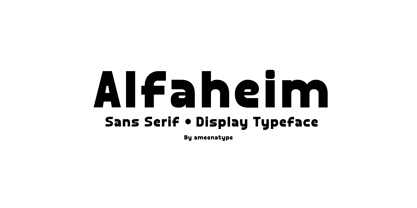 Alfaheim Font Poster 1