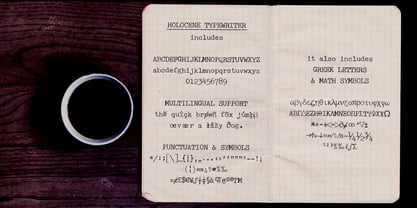 Holocene Typewriter Font Poster 5