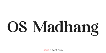 OS Madhang Font Poster 1