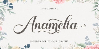 Anamelia Script Font Poster 1
