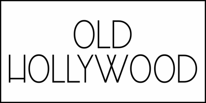 Old Hollywood JNL Font Poster 2