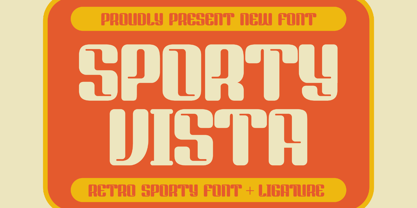 Sporty Vista Font Poster 1