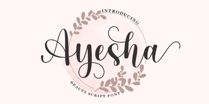Ayesha Font Poster 1